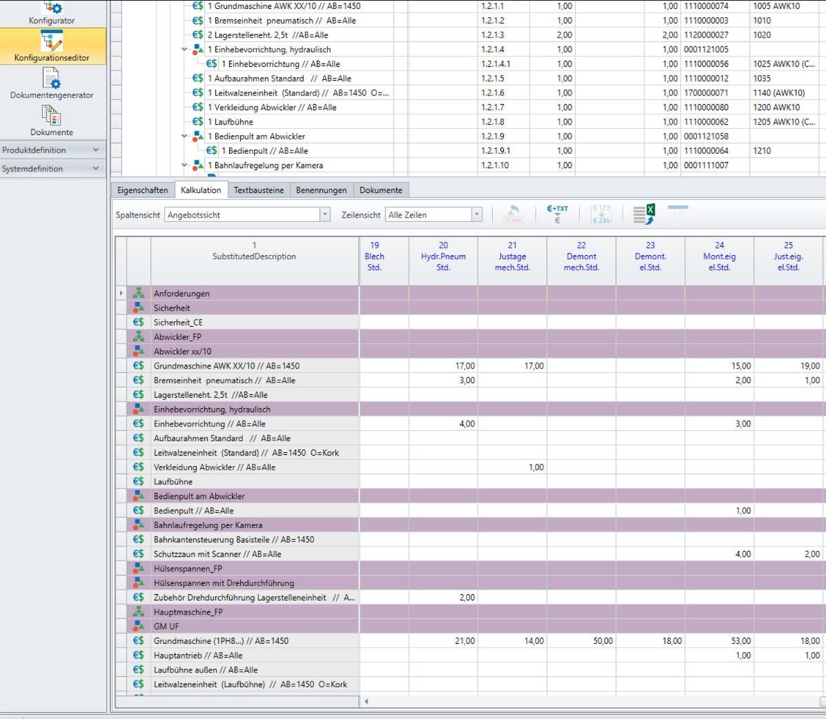Price & Cost Calculation
